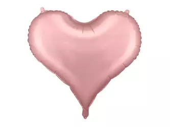 Balon foliowy Serce - 75x64,5 cm - jasny róż