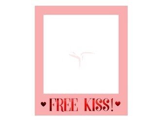 Ramka do zdjęć - Free Kiss - Różowa - 50 x 59.5 cm 
